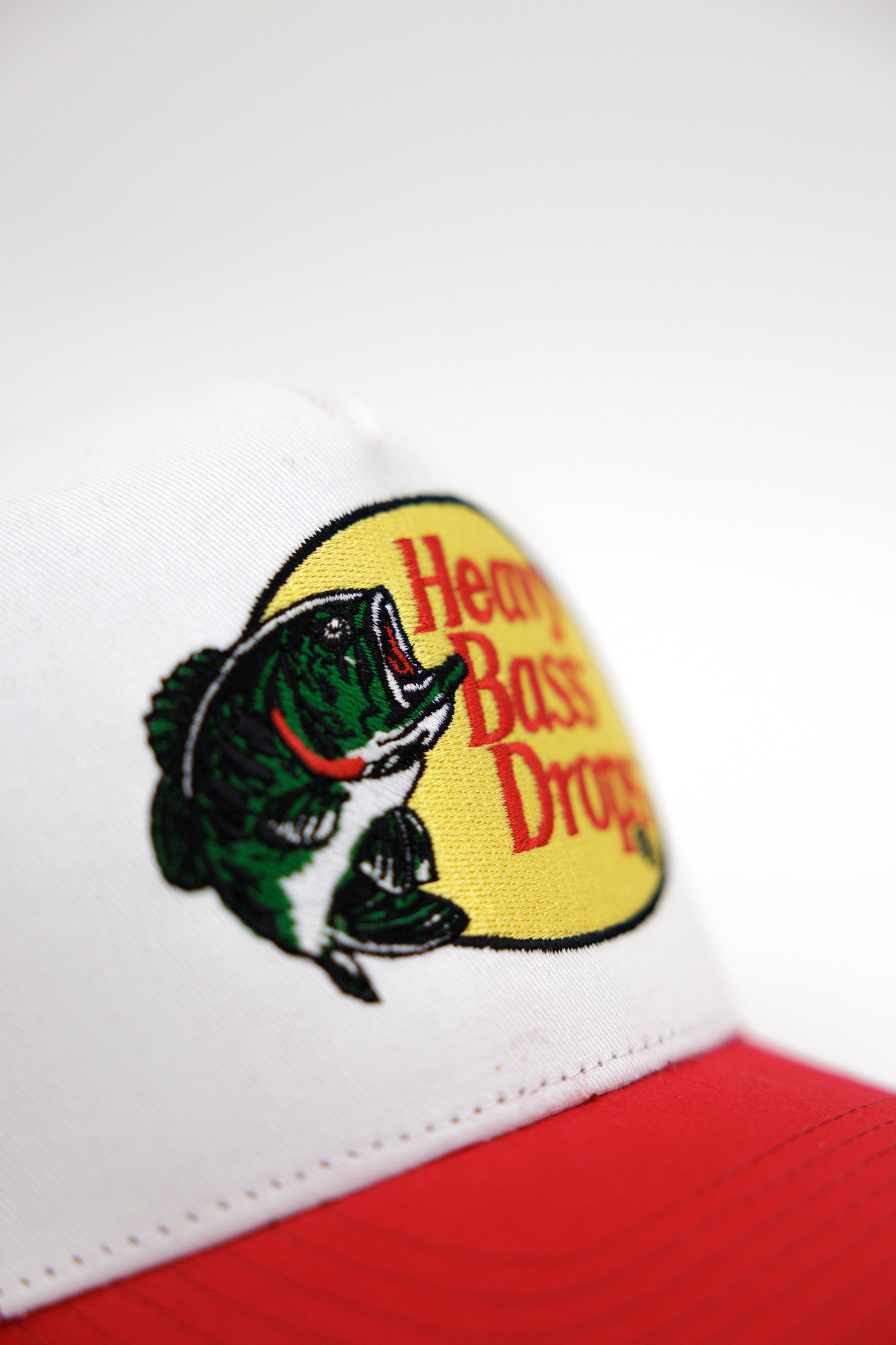 Heavy Bass Drops Trucker Hat (Red)